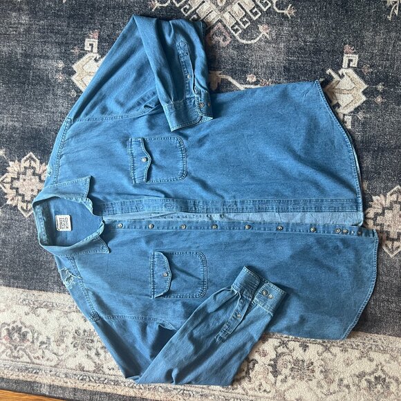 Furst of a Kind Denim Studded Shirt - Picture 2 of 7